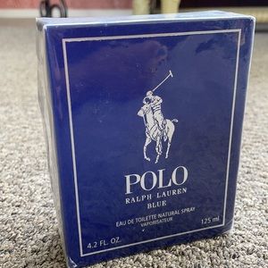 NEW! Polo Ralph Lauren Blue. 4.2 fl oz , 125 ml new not opened.